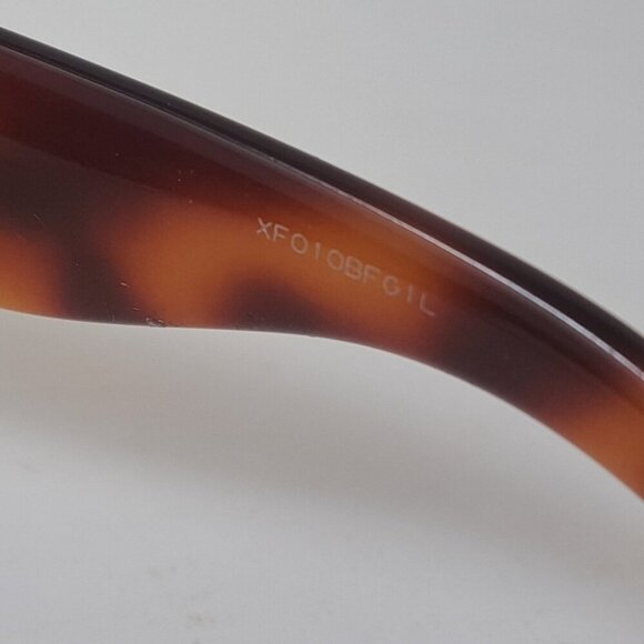 Gucci Womens Sunglasses Havana Green Gold Big Logo Square GG0142SA 002 55-20-140 - Picture 11 of 16